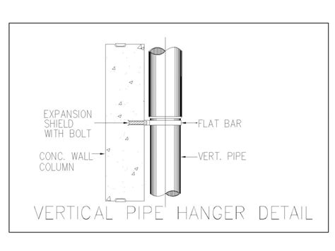 Vertical Pipe Hanger Detail Dwg Thousands Of Free Cad Blocks