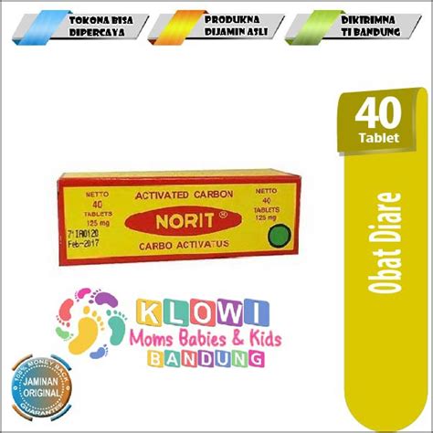 Jual Norit Cap Elang Tube 40 Tablet Obat Diare Shopee Indonesia