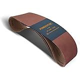 POWERTEC 110143 4 X 36 Inch Sanding Belts 150 Grit Aluminum Oxide