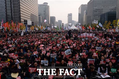 Tf포토 광화문광장에 모인 성난 민심박근혜 하야하라 포토 기사 더팩트