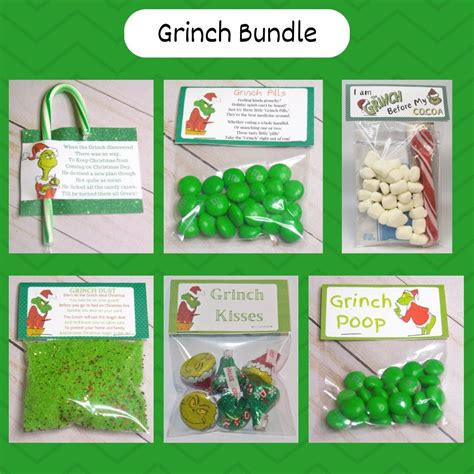 Grinch Bundle Grinch Candy Cane Grinch Cocoa Grinch Dust Grinch Kisses