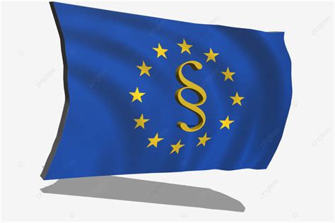 Eu Flag In 3d With Paragraph Symbol Judge European Finance And