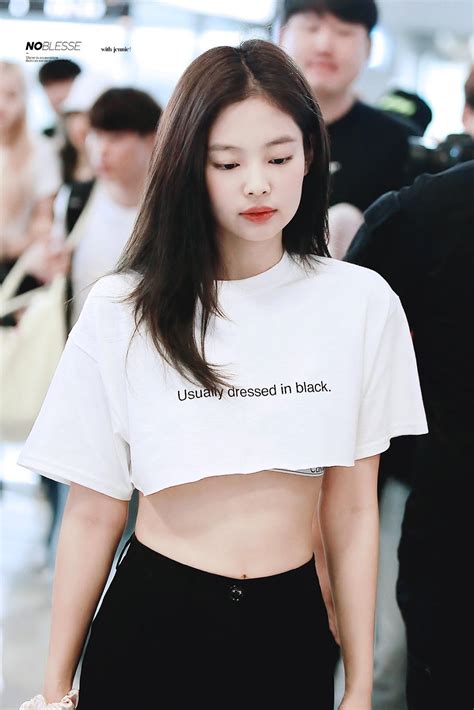 Blackpink Jennies In A Sexy Crop Top Shirt 900girls