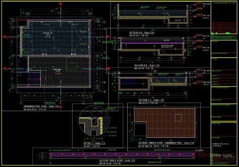 Swimming Pool Details Autocad Drawings