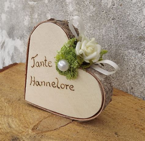 Holz Herz Gastgeschenk Hochzeit Tischkarte Namen Etsy