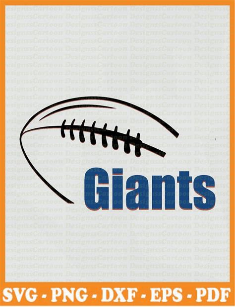 New York Giants NFL SVG 18 svg dxf Cricut Silhouette Cut | Etsy