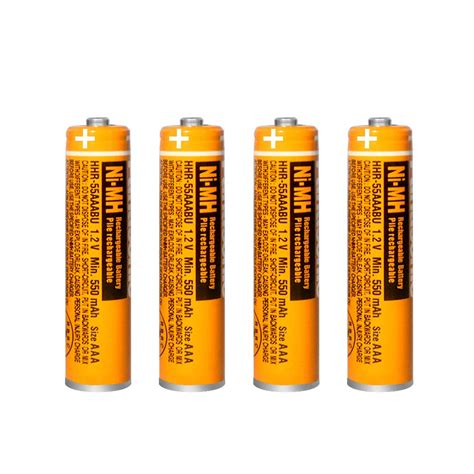 Buy 4 Pack HHR 55AAABU NI MH Rechargeable Battery For Panasonic 1 2V