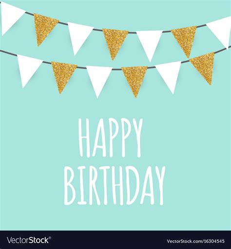 Happy Birthday Holiday Greeting And Invitation Vector Image