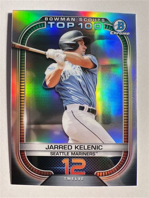 Jarred Kelenic Bowman Scouts Top Chrome Btp Seattle