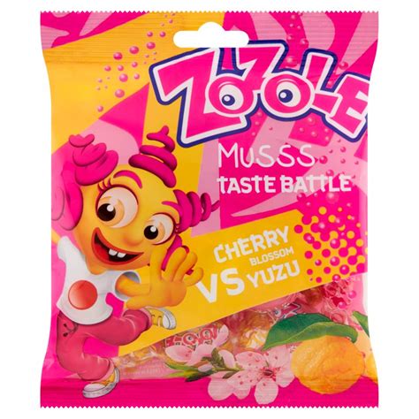 Zozole Musss Cukierki musujące o smaku yuzu i kwiatu wiśni 75 g