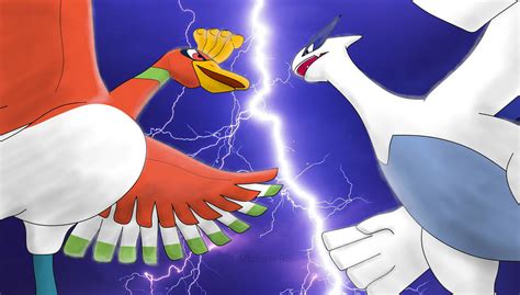 Ho-oh Vs Lugia by Michael-95 on DeviantArt