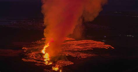 Une nouvelle éruption volcanique embrase lIslande Ça m intéresse