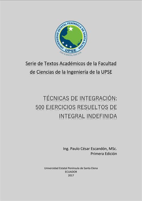 Solution Tecnicas De Integracion Integrales Studypool