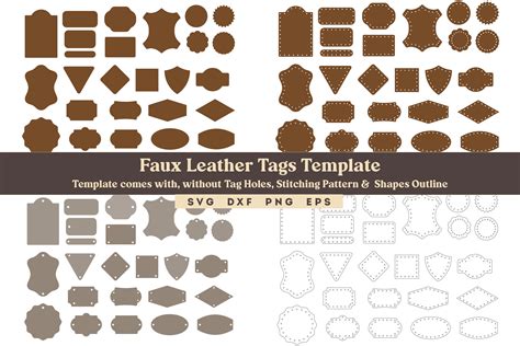 Leather Tags Leather Patch Svg Bundle Graphic By Akashkharvi Designs