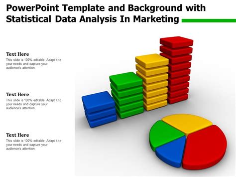 Powerpoint Template And Background With Statistical Data Analysis In