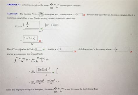 Solved EXAMPLE 4 Determine Whether The Series In 2n Chegg