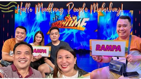 Hello Madlang People Mabuhay Its Showtime Enjoy And Relax Muna Si Boggskie Here In The