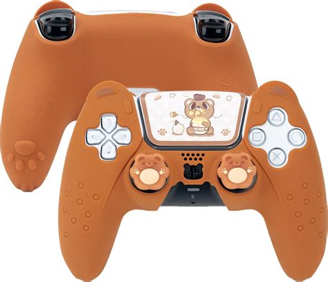 Geekshare Cute Bear Ps Controller Skin Set Anti Slip Silicone