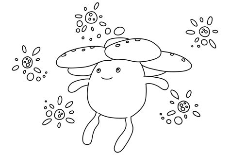 19 Vileplume Coloring Pages