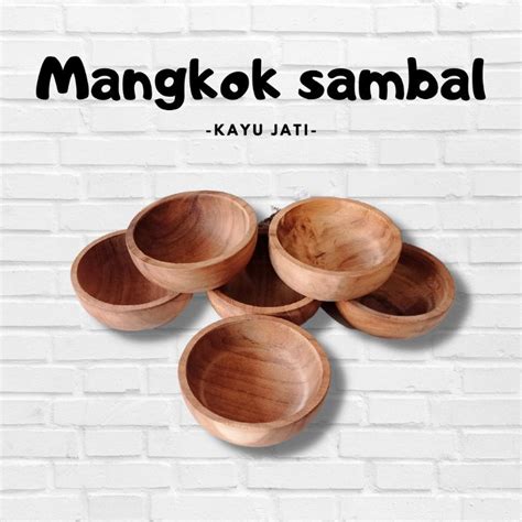 Jual Mangkok Kayu Jati Wooden Bowl Shopee Indonesia