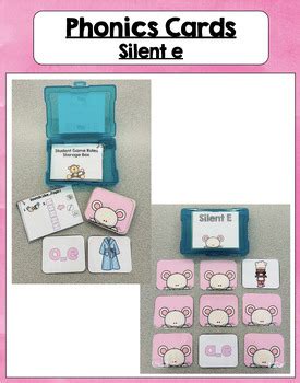 Silent E Phonics Cards Center Or Assessment Orton Gillingham Aligned