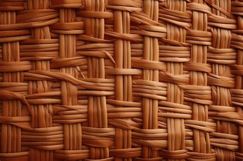 Premium Ai Image A Woven Basket Made Of Bamboo