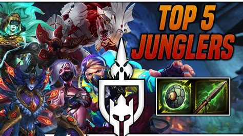 Smite Top 5 Ranked Junglers Youtube