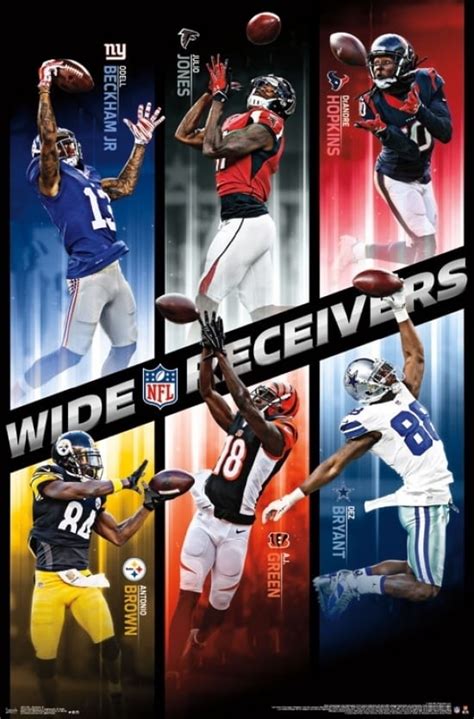 NFL Receivers 16 Poster Print 22 X 34 Walmart Walmart