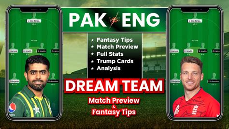 Pak Vs Eng Dream11 Team Prediction Player Stats Possible11 And Fantasy Tips