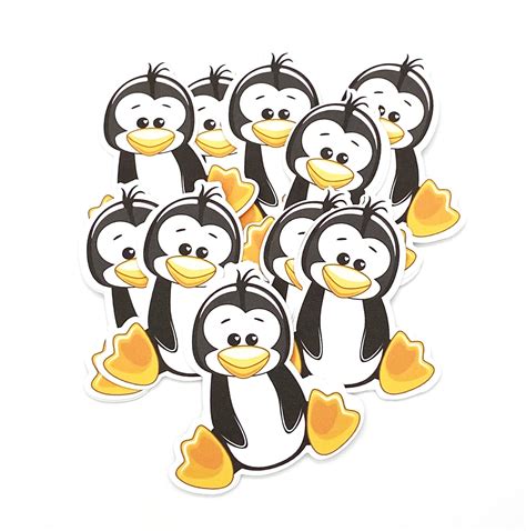 Penguins Party Decoration 24 Pcs Paper Cutouts Bir Walmart