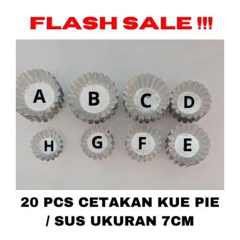 Jual Cetakan Kue Pie Susu Cetakan Sus Isi 20pcs Ukuran 7 Cm Sampai 3