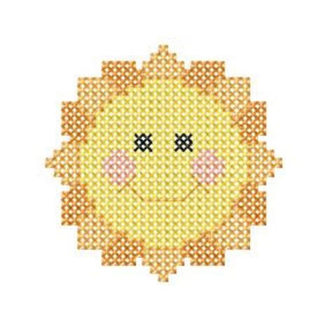 Sun Cross Stitch Machine Embroidery And PDF Pattern For Hand Etsy