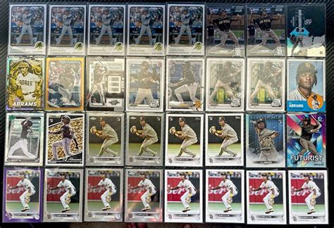 32 Lot CJ ABRAMS 2022 Topps Chrome Purple Refractor RC Black Gold 5x