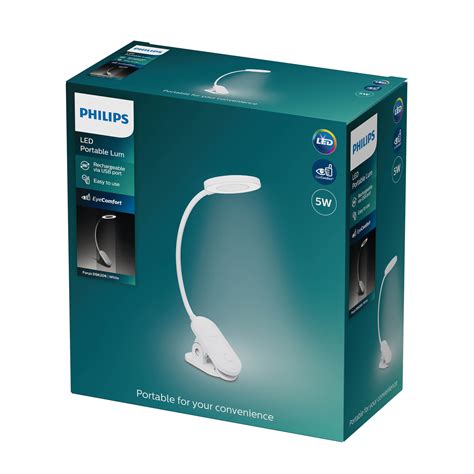 Philips Lampa Z Klipsem LED Forys Z Akumulatorem Lampy Pl