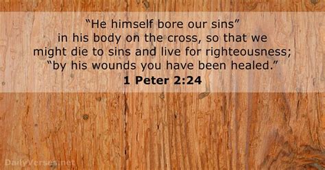 1 Peter 224 Bible Verse Of The Day