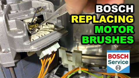 How To Replace Carbon Brushes On Motor Washing Machine Bosch Wff 1201 Youtube