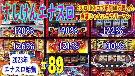 ハイエナスロット実践動画＃89 2023年エナスロスタート 5スロ10スロで年間60万勝った専業じゃないサラリーマン Youtube