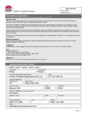 Fillable Online Environment Nsw Gov Office Use Only NSW Environment