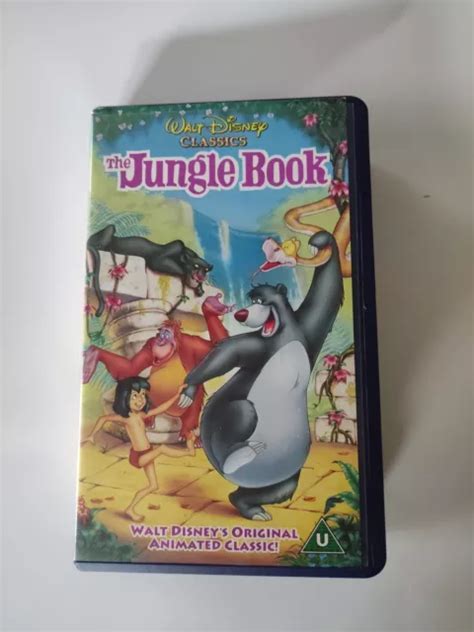 WALT DISNEY CLASSICS The Jungle Book VHS Video Cassette Tape 2 00