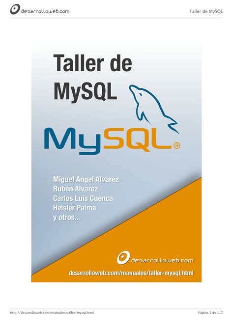 Taller Mysql Apuntes Introducción Taller De Mysql Diversos