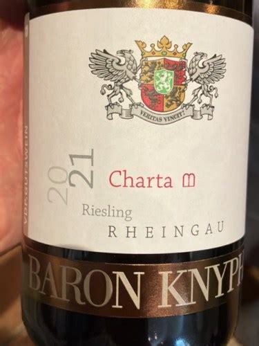 Baron Knyphausen Charta B Riesling Vivino US