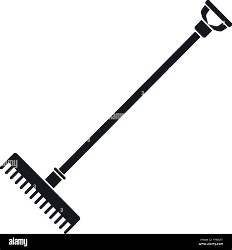 Rake Icon Simple Illustration Of Rake Vector Icon For Web Design