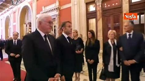 Funerali Napolitano L Omaggio Di Macron E Steinmeier A Montecitorio