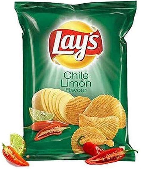 Lays Chile Lemon Flavour Potato Chips 50 Gms Pack Pack Of 4