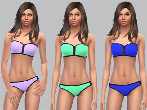 The Sims Resource Bandeau Bikini Mix And Match