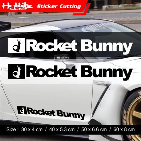 Jual Stiker Sponsor Racing Rocket Bunny Sticker Cutting Kaca Body Mobil