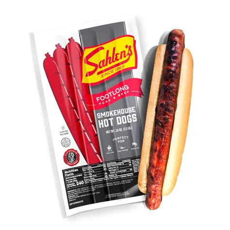 Amazon.com: Sahlen's Original Smokehouse Pork & Beef Footlong Hot Dogs