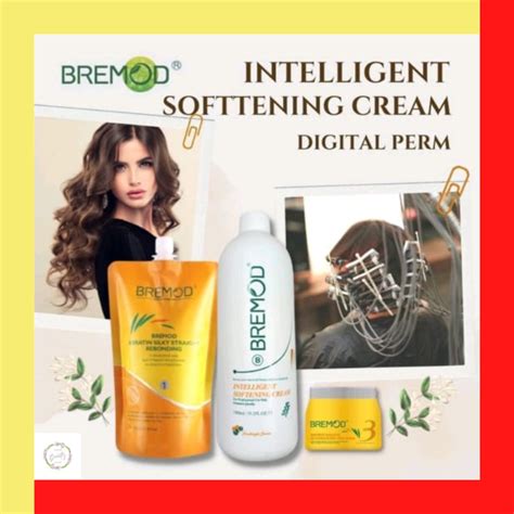 Bremod Digital Perm Cream Ubat Kerinting Rambut Ml Free Cool