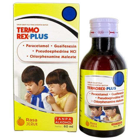 Jual Termorex Plus Syrup Botol Obat Demam Batuk Dan Pilek Anak