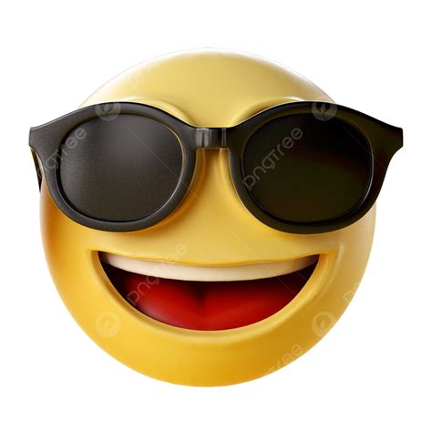 Render Emoji 3d Images Emoji 3d Rendering Stereo Happy Emoticons 3d Sunglasses Png Image For